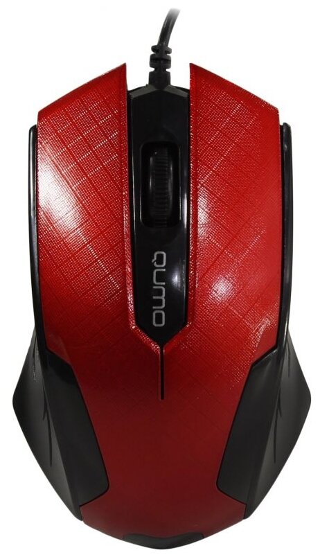 Qumo Optical Mouse (Office M14 Red( (rtl) USB 3btn+Roll (24132( .