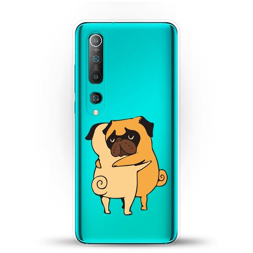 фото Силиконовый чехол мопсы на xiaomi mi 10 pro andy & paul