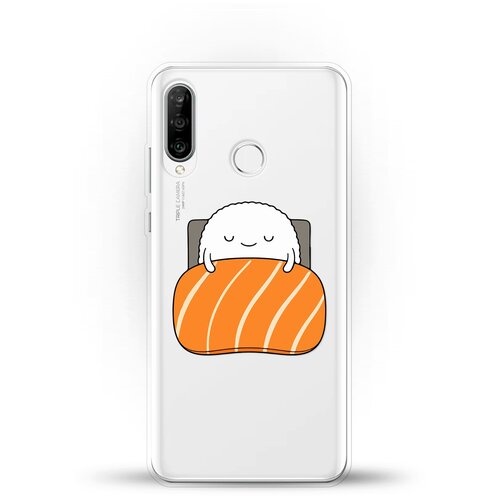 фото Силиконовый чехол суши засыпает на huawei nova 4e andy & paul