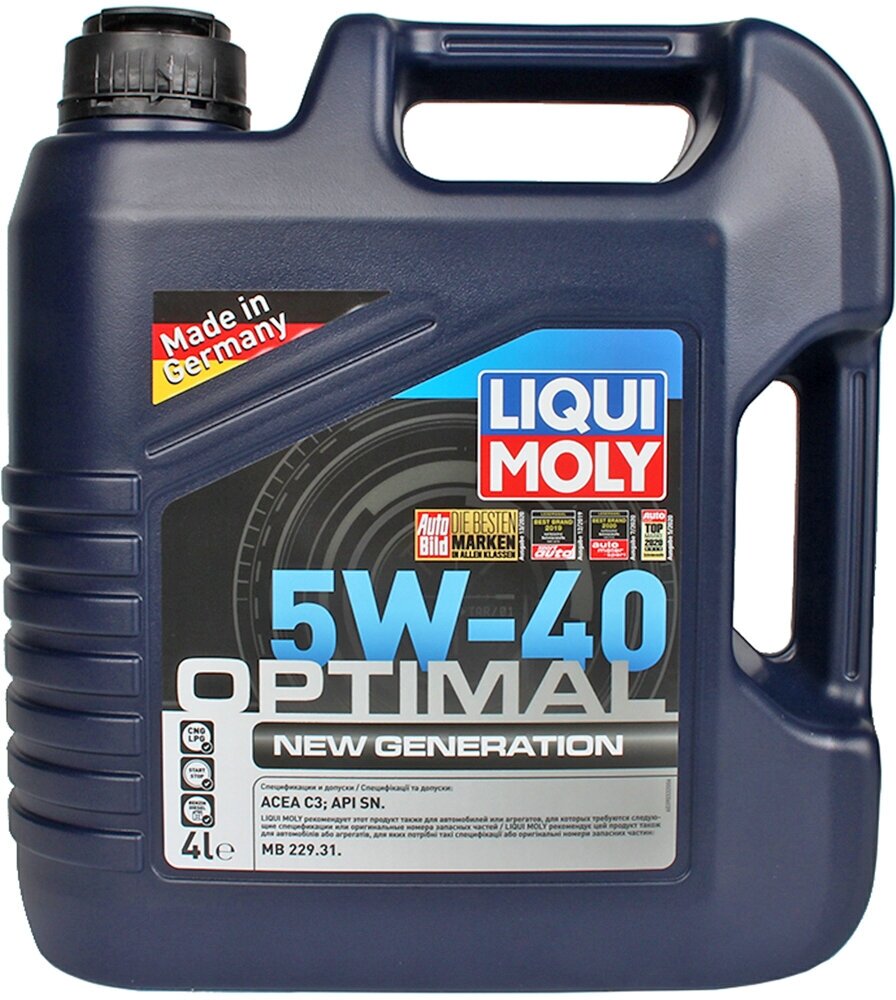 Масло моторное LIQUI MOLY Optimal New Generation 5W40 4л