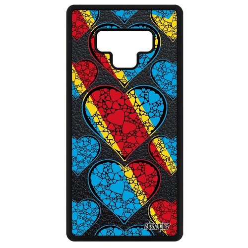 фото Чехол для мобильного samsung galaxy note 9, "флаг конго киншаса с сердцем" государственный utaupia