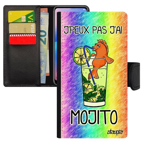 фото Чехол-книжка на мобильный apple iphone xs, "не могу - у меня мохито!" шутка аперитив utaupia