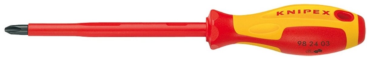 Отвертка крестовая KNIPEX PH3 VDE 150 KN-982403 - фотография № 1