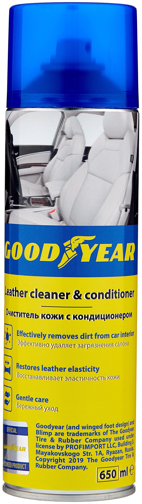 Очиститель Кожи Кондиционером Аэрозоль GOODYEAR GY000710 - фотография № 1