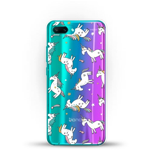 фото Силиконовый чехол единороги на honor 10 andy & paul