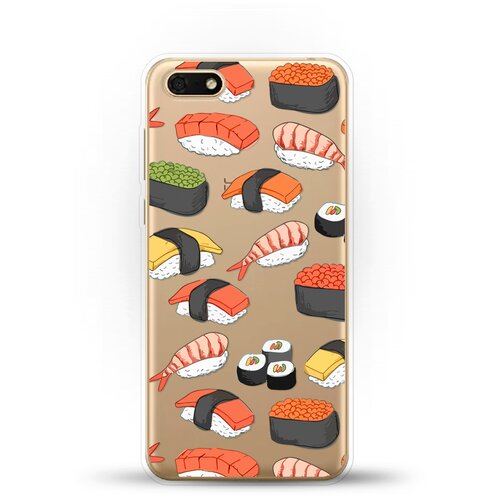 фото Силиконовый чехол суши на huawei y5 lite (2018) andy & paul