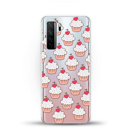 фото Силиконовый чехол капкейки на huawei nova 7 se andy & paul