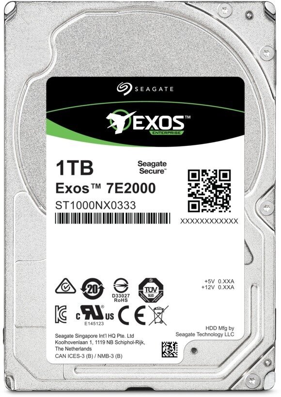 Жесткий диск Seagate 1TB, SAS, 2.5" 12Gb/s, 7200rpm, 128mb (ST1000NX0333) (аналог ST1000NX0453)