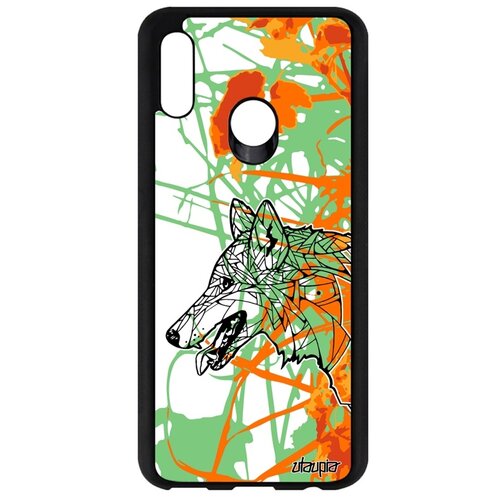 фото Чехол на мобильный huawei p smart 2019, "волк" wolf злой utaupia