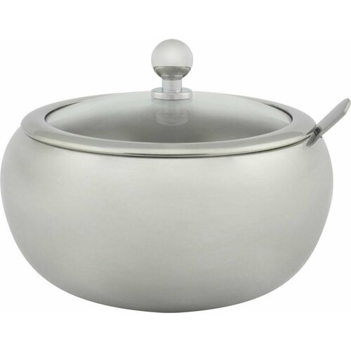 Сахарница HOMECLUB Kamila 530мл, с ложкой, нержавеющая сталь Арт. 405122