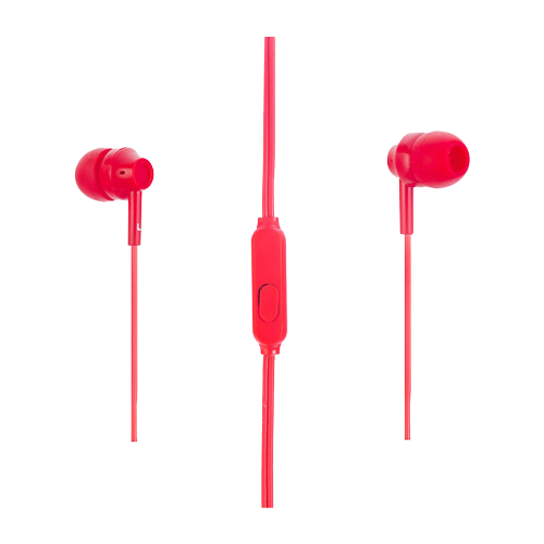 Наушники BLAST BAH-217, mini jack 3.5 mm, red