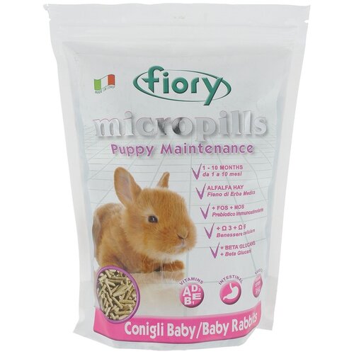 Корм для крольчат Fiory Micropills Rabbits , 850 г