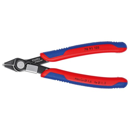 Бокорезы Knipex 78 91 125 125 мм красный/синий бокорезы knipex 7202125 для пластмассы 125 mm