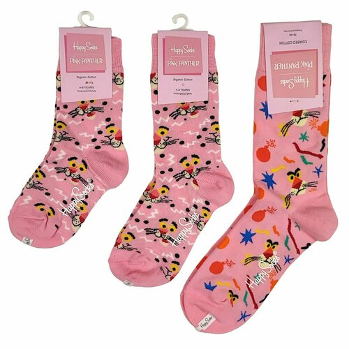 Носки Happy Socks размер 36-40, розовый
