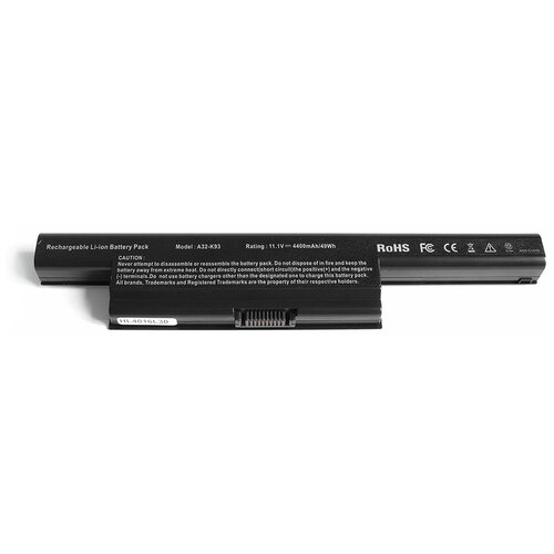 фото Аккумулятор для ноутбука asus a93, a95v, k93 series. 10.8v 4400mah pn: a32-k93, a41-k93 likkpower