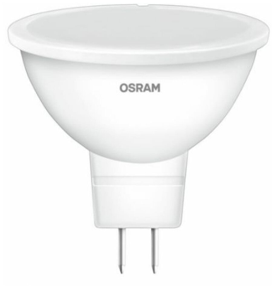 Светодиодная лампа OSRAM DIM, MR16, 7Вт, GU5.3 600 Лм, 3000 К, теплый белый свет 4058075229006