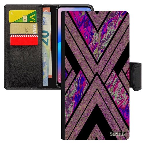 фото Чехол книжка на смартфон galaxy s7 edge, "х-орнамент" треугольник символ utaupia