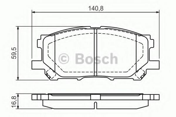 Колодки тормозные дисковые перед Bosch 0 986 494 218