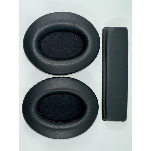 Амбушюры+оголовье Sennheiser HD180, HD201, HD206(гладкая кожа)