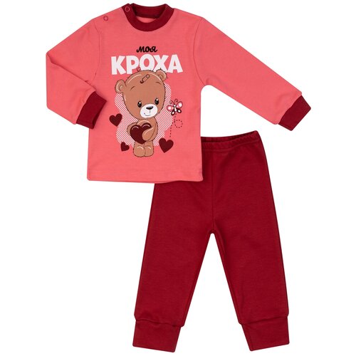 фото Комплект для мальчика км-1413-д утенок джемпер (плечо на клепках) и брюки размер