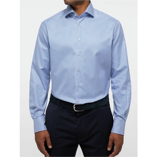 Рубашка Eterna, размер 56-58, голубой рубашка eterna размер 56 58 белый
