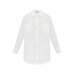 Рубашка  LAROOM, повседневный стиль, свободный силуэт, длинный рукав, манжеты, размер М/L, белый