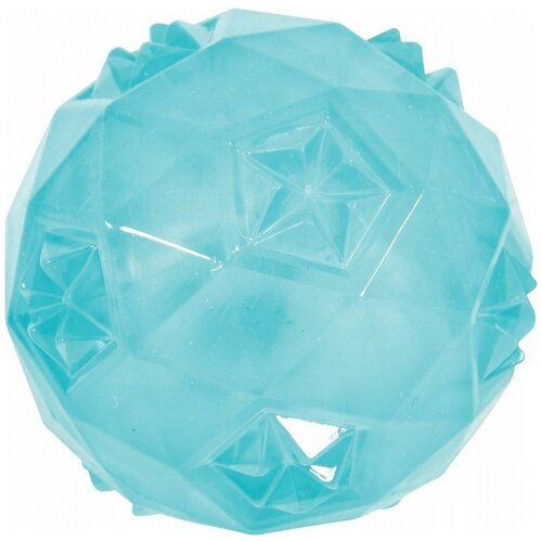 Мячик для собак ZOLUX из термопластичной резины 6 см, бирюзовый