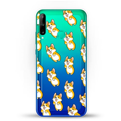 фото Силиконовый чехол узор из корги на honor 9c andy & paul