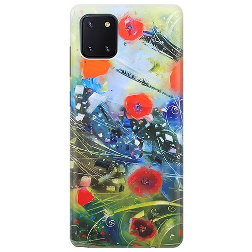 фото Re:pa чехол - накладка artcolor для samsung galaxy note 10 lite / a81 с принтом "яркие цветы"