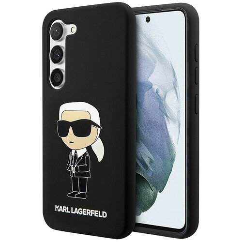 Чехол Lagerfeld Liquid silicone NFT Karl Ikonik Hard для Galaxy S23, черный