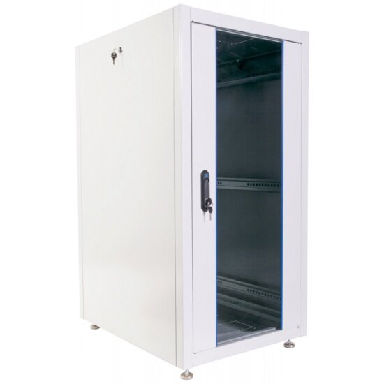 Шкаф серверный Цмо эконом ШТК-Э-24.6.6-13АА 24U 600 мм дверь стекло, дверь металл