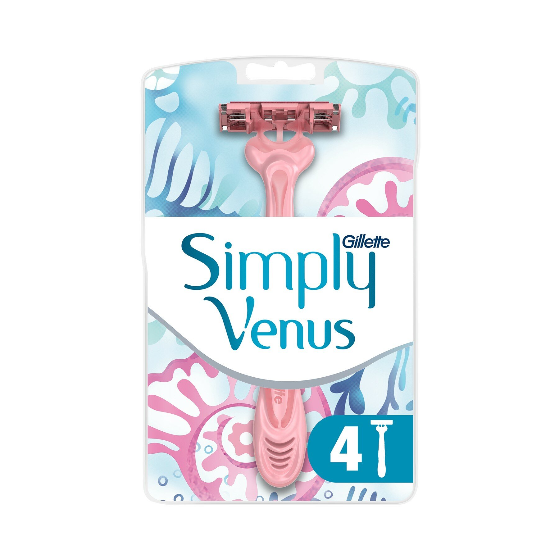 Одноразовый станок Gillette Simply Venus 3, 4 шт