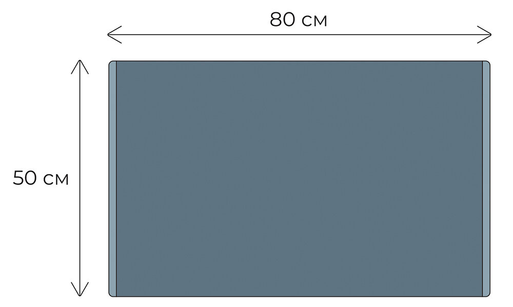 Коврик для ванной Fixsen Musk 50x80 см цвет серо-голубой - фото №3