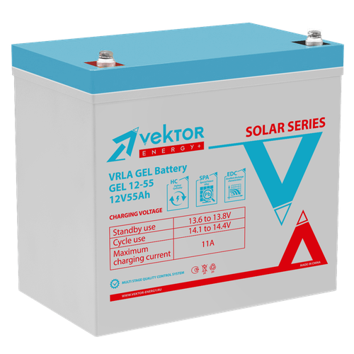 Аккумуляторная батарея Vektor Energy GEL 12-55