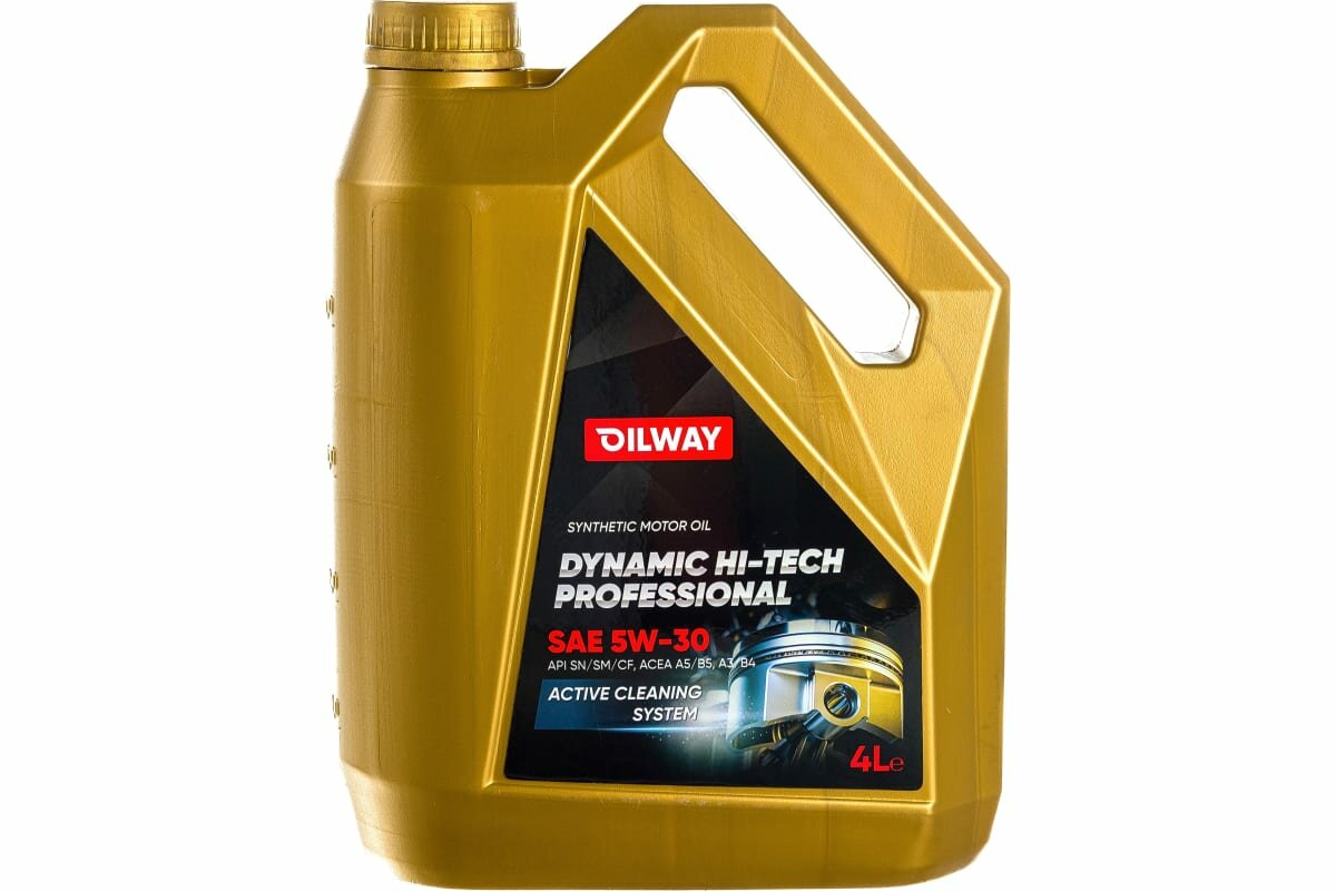 Моторное синтетическое масло Oilway Dynamic Hi-Tech Professional 5W-30, API Sn/cf, 4 л 4670030170026 .