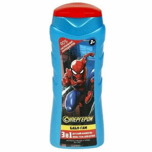 Шампунь-гель-пена детский 3 в 1 Заботливая мама бабл-гам 250 мл 406₽