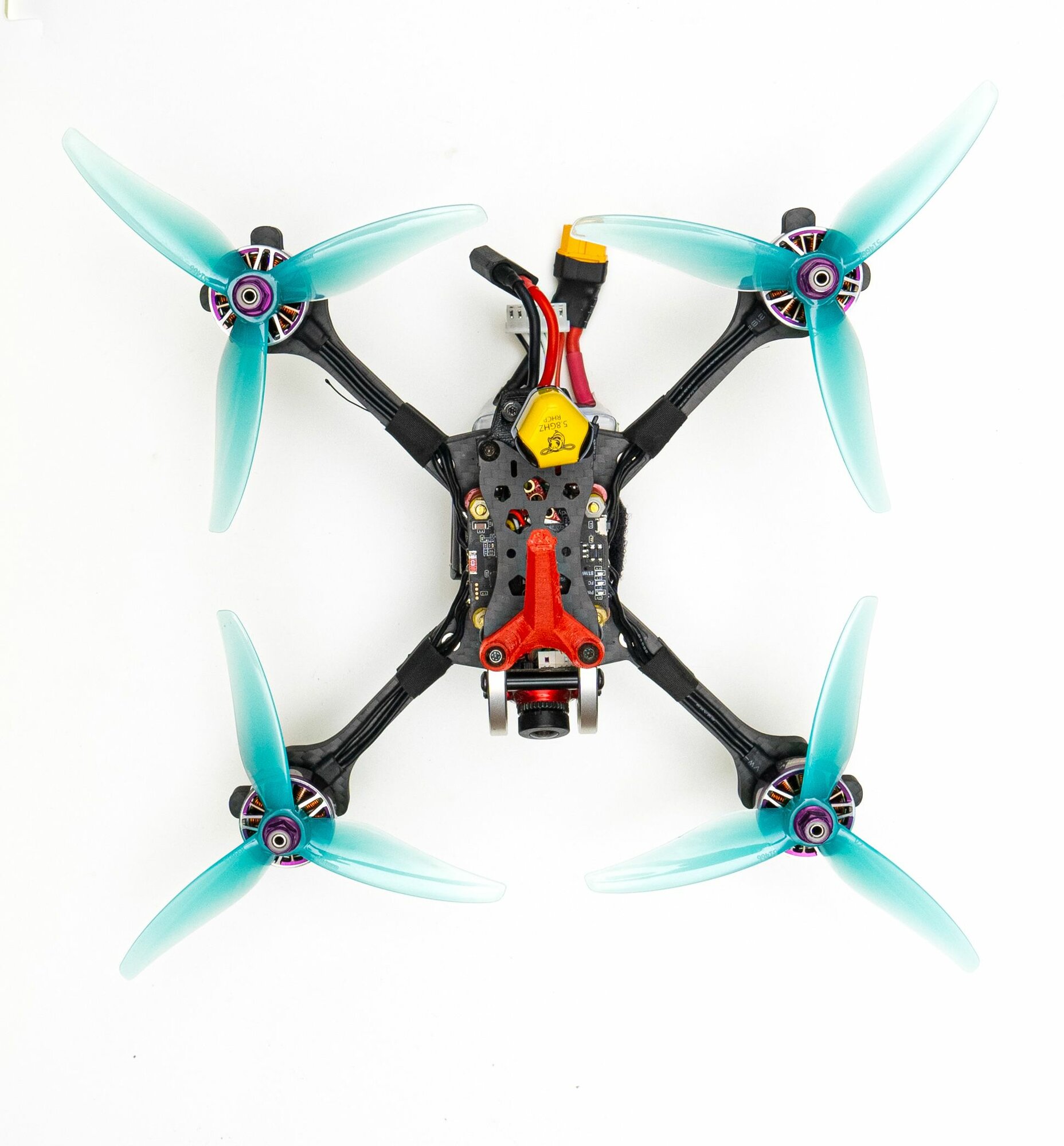 Пропеллеры FPV 5" GemFan Hurricane 51466V2(4 штуки), бирюзовые