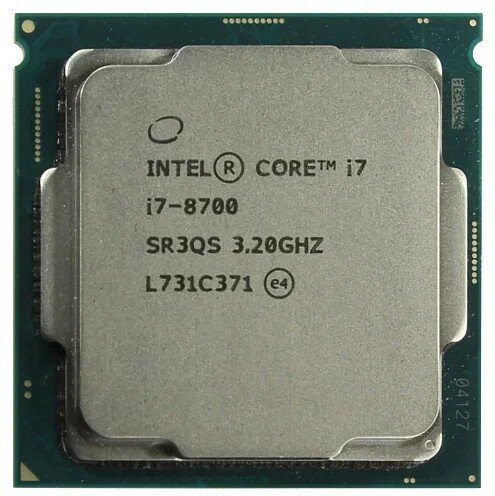 Процессор Intel Core i7-8700 LGA1151 v2, 6 x 3200 МГц, OEM