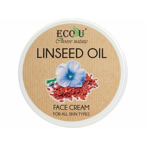 Крем для лица Eco U Face cream Linseed гель для умывания eco u face cleanser linseed 300 мл