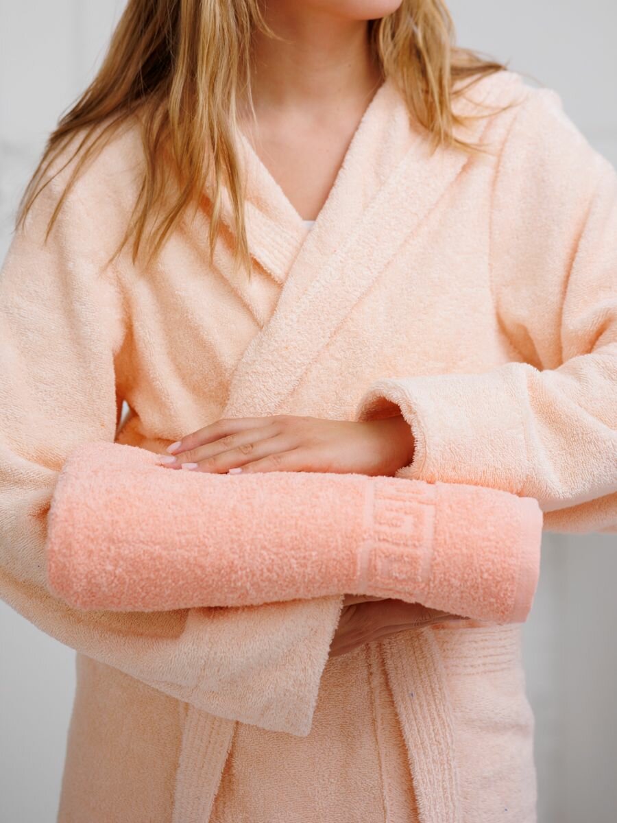 фото Полотенце банное терри хоум, 70х140, хлопковое, большое, махровое, универсальное для тела, рук, лица и волос,1 шт.