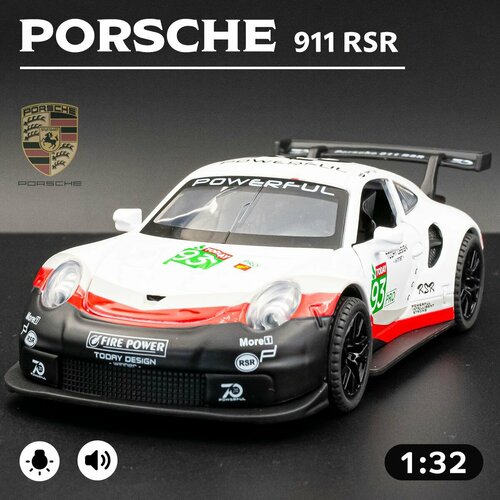 Гоночная машинка Porsche 911 RSR 1:32, модель машины Порше модель машины porsche 911 gt3 rsr 1 32 102800