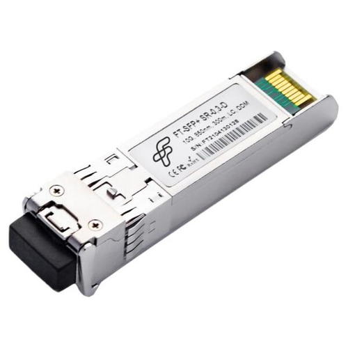 модуль модуль оптический ft sfp28 sr 25gb 100m tx850nm mm lc ddm прошивка intel ft sfp28 sr intel Модуль sfp+ FiberTrade модуль SFP+ модуль, 10Гб/с, 850нм, MMF, 0.3км (прошивка Intel) (FT-SFP+SR-0.3-D_Intel)