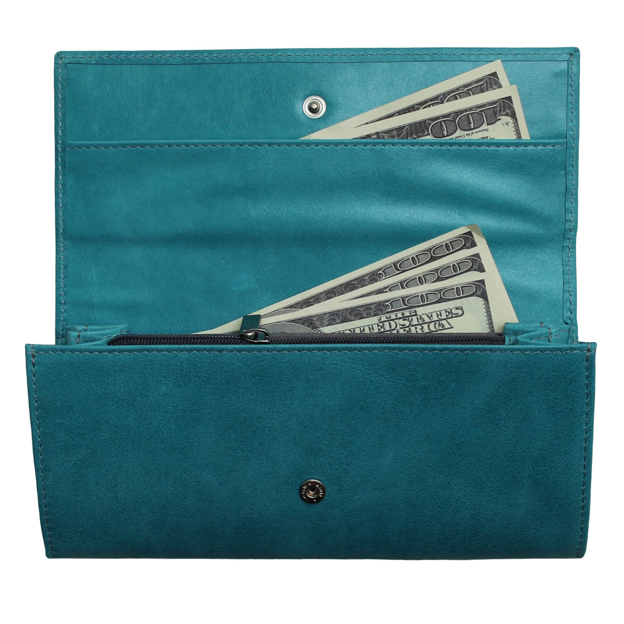 Кошелек RELS, фактура гладкая, бирюзовый — фото 1