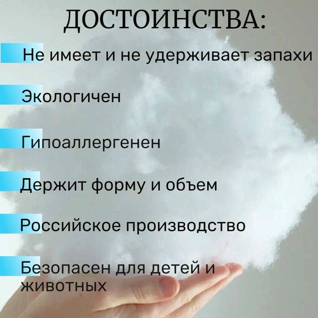 Лебяжий пух сорт Высший наполнитель для подушек одеял одежды игрушек 1 кг — фото 1