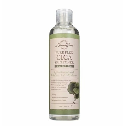 Grace Day Тонер для лица с центеллой pure plex cica skin toner, 250 ml