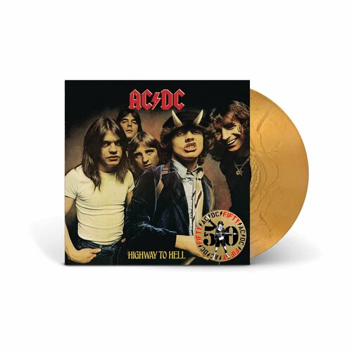 AC/DC - HIGHWAY TO HELL (LP 50th anniversary edition, gold nugget) виниловая пластинка you ve reached sam