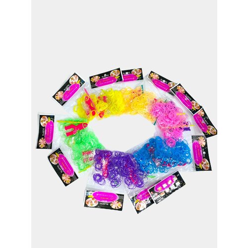 Набор резинок для плетения 6 цветов 2600 штук 299₽