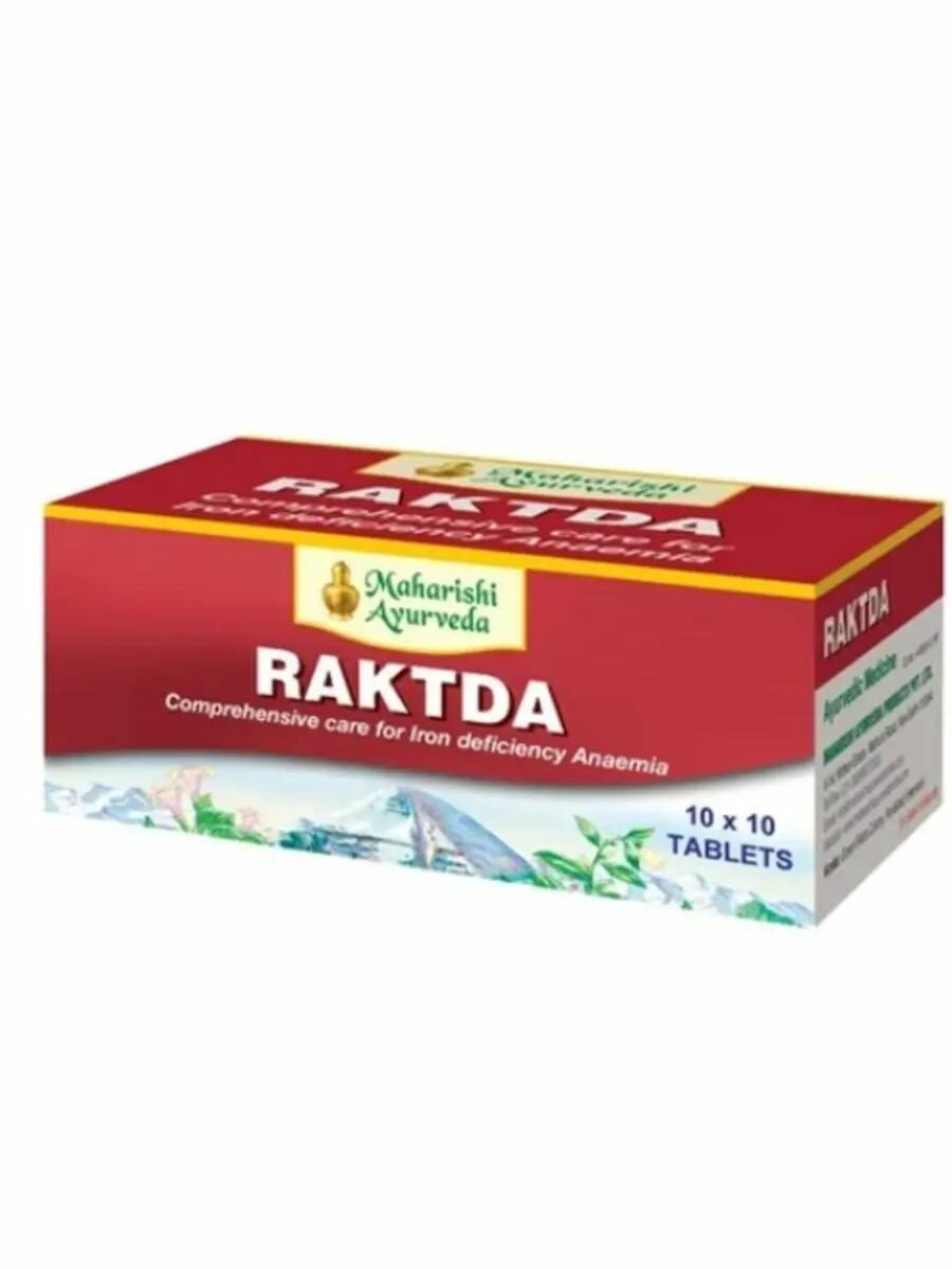 Raktda при Анемии кровопотерях 100таб