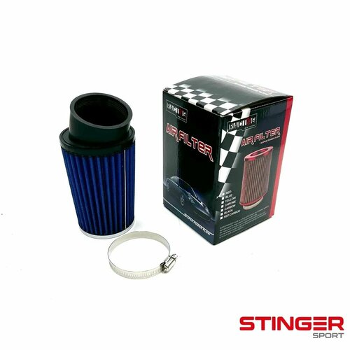 Фильтр нулевого сопротивления угловой 45гр 70mmсиний 1900₽