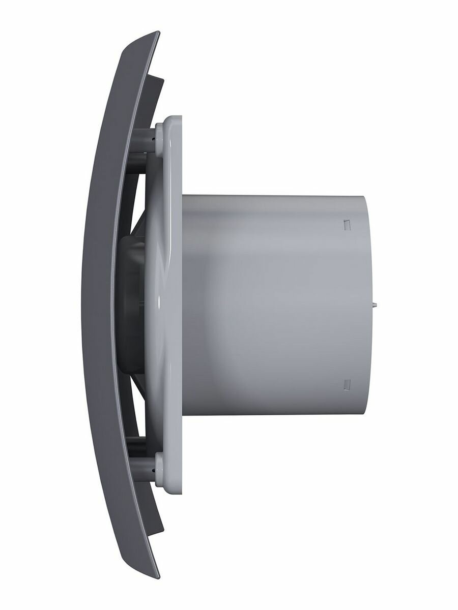 Вентилятор накладной DICITI BREEZE-5C-Dark-gray-metal, D125 мм обр. клапан